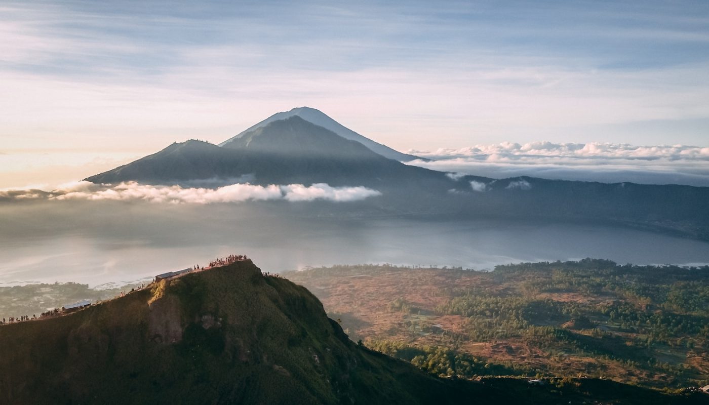 landscape photography of mountains